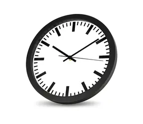 Eldonex LONDON schwarz / Wanduhr / Analog / Minimalistisches Design