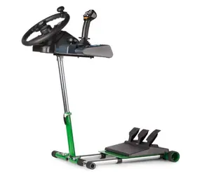 Wheel Stand Pro FARM TRUCK LITE V3 grün / Ständer für Lenkrad und Pedale / ohne RGS-Modul / Breitenverstellbar 400-565 mm