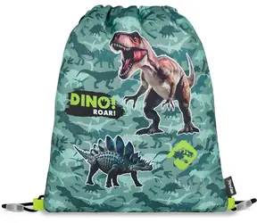 OXYBAG Dinosaurier-Sporttasche / Hausschuhe-Tasche / 30 x 37 cm