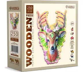 Wooden City Holzpuzzle „Modischer Hirsch“ / 250 Teile
