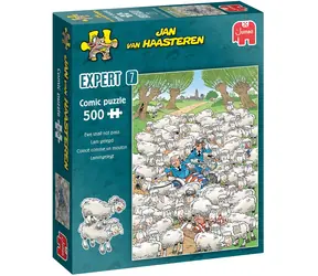 JUMBO-Puzzle JvH Expert 7: Das Schaf kommt nicht durch / 500 Teile / 35 x 49 cm / ab 15 Jahren