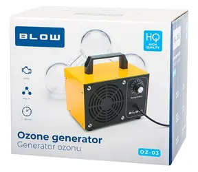 Blow OZ-03 schwarz-orange / Ozongenerator / 140 W / 60.000 mg/h / Timer