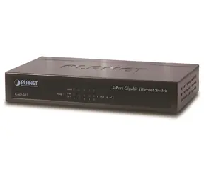 Planet GSD-503 / Switch / 5x 10/100/1000Base-T / IEEE 802.3az / Metall / lüfterlos