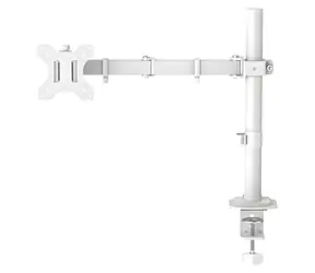 HAMA Tischhalterung für 1 Monitor 35" weiß / Tischhalterung / 1 Arm / VESA 75x75-100x100 / Tragkraft 12 kg