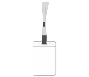 EuroSupplies Lanyard LILY schwarz / Umhängeband / Clip / 900 mm / Breite 10 mm