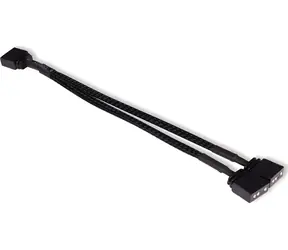 Alphacool Y-Splitter aRGB 3-Pin auf 2x 3-Pin schwarz / Kabel / aRGB-Splitter / 15 cm