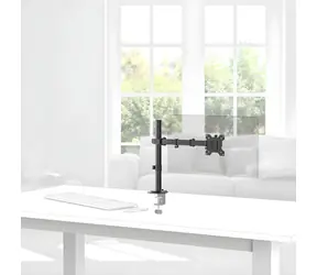 HAMA Tischhalterung für 1 Monitor 35" schwarz / Tischhalterung / 1 Arm / VESA 75x75-100x100 / Tragkraft 12 kg