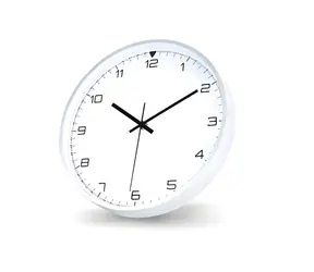 Eldonex STOCKHOLM silber / Wanduhr / Analog / Minimalistisches Design