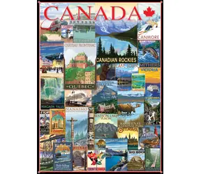 EUROGRAPHICS Puzzle-Poster zum Thema „Reisen in Kanada“ / 1000 Teile / 48 × 68 cm