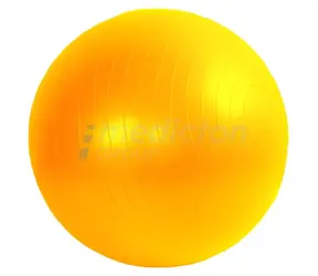 Gymnastikball, ABS-verstärkt, gelb / Turnball / 45 cm / Höhe 100-125 cm