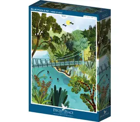 Puzzle „Teile & Frieden“, Blue Polls, Neuseeland / 500 Teile / 34,2 x 47,8 cm