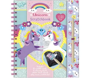 TOTUM Rubbelbilder Einhorn / 10 Stück / Holzstift / ab 3 Jahren