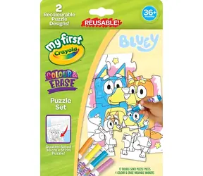 CRAYOLA Bluey Malpuzzle / 12 Teile / doppelseitig / große Teile