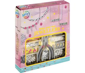 MOXY Buchstaben-Schmuckset / Armbänder und Halsketten / Perlen, Anhänger, Kordeln / Ab 5 Jahren