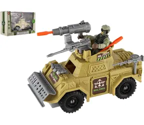 TEDDIES Militärset mit gepanzertem Fahrzeug / Gepanzertes Fahrzeug, Soldat und Zubehör