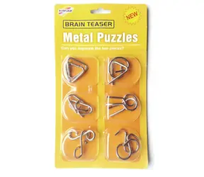 Orion Metallpuzzles / 6er-Set / Zum Aufklappen und Falten / Bildanleitung