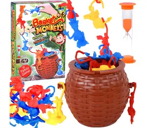 JOKOMISIADA Brettspiel Korb mit Affen / Geschicklichkeitsspiel / 24 Teile / für Kinder