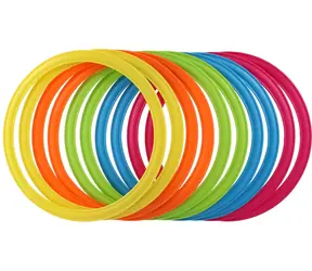 TEDDIES Bunte Springringe / 10er-Set / 5 Farben /  27 cm / ab 3 Jahren