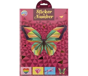 MOXY Schmetterling zum Aufkleben nach Zahlen / Kreativset / Aufkleber / ab 7 Jahren