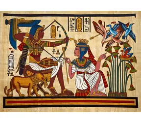 Grafik-Puzzle Ägyptischer Papyrus / 500 Teile / 47,8 x 34,2 cm