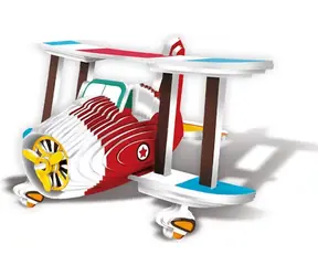 JOKOMISIADA 3D-Puzzle Flugzeug / 62 Teile