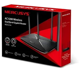 Mercusys AC12G schwarz / Router / AC1200 / Wi-Fi 5 / 4X LAN + WAN