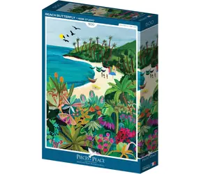 PIECES & PEACE Puzzle Schmetterlingsstrand / 500 Teile / 34,2 x 47,8 cm