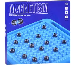 JOKOMISIADA Magnetisches Murmelspiel / Brettspiel / für 4 Spieler / 20 Murmeln