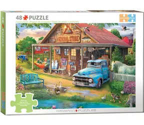 EUROGRAPHICS Puzzle Verbindungsteile: Dorfladen / 48 Teile / große Teile
