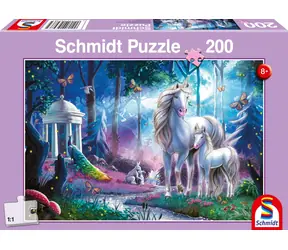 Schmidt Puzzle Einhörner / 200 Teile / 43,2 × 29,1 cm