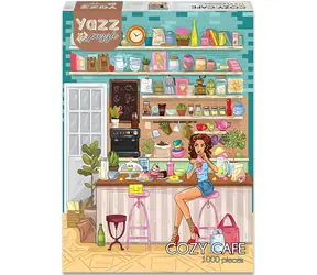 YAZZ Puzzle Gemütliches Café / 1000 Teile / 48 x 68 cm
