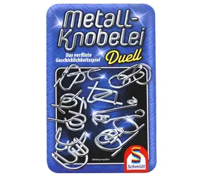 Schmidt Duell Metallpuzzle-Set in einer Metalldose / Puzzle / 12 Teile / für 2 Spieler / ab 7 Jahren