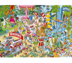 GIBSONS Puzzle Jokesaws: Ärger im Paradies / 1000 Teile / 68 x 49 cm