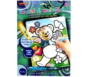 ARTLOVER Magisches Malen Fröhlicher Teddybär / Wasserfarben-Malbuch / 20 x 25 cm / ab 3 Jahren