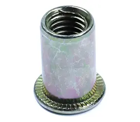 Haushalts-Nietmutter M5 Flachkopf / Nietmutter / M5 / 0,8 x 12 mm / offen