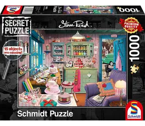 Schmidt Puzzle Secret: Omas Zimmer / 1000 Teile / 15 versteckte Details