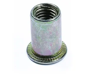 Haushaltsnietmutter M4-0,7x9,7 mm / Nietmutter / Offener Flachkopf / M4x0,7 / Länge 9,7 mm