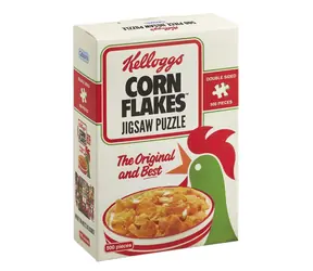GIBSONS Doppelseitiges Puzzle Kellogg's Cornflakes / 500 Teile / 34 × 49 cm