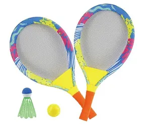 Tennis- und Badminton-Set für Kinder 2-in-1 / Sportset / 2 Schläger / Ball / Korb / ab 3 Jahren