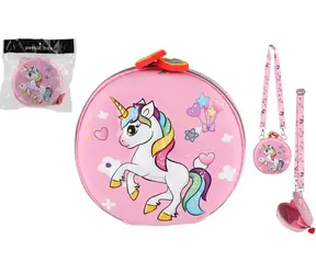 TEDDIES Kinderhandtasche/Geldbörse Einhorn / 14 x 5 x 15 cm