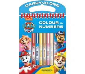 NICKELODEON Malen nach Zahlen Paw Patrol / 9 Ausmalbilder / 6 Stifte