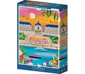 PIECES & PEACE Puzzle Place de la Bourse, Bordeaux / 500 Teile / 34,2 x 47,8 cm