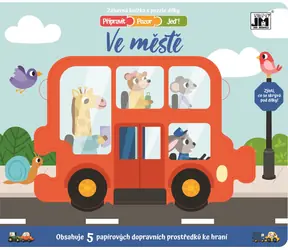 JIRI MODELS Einlegebuch Auf die Plätze, fertig, los! - In der Stadt / Einlegepuzzle / 5 Teile