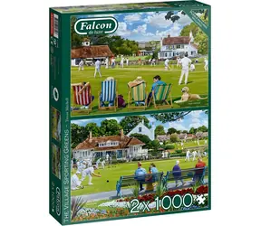 FALCON Puzzle Outdoor-Sport / 2 x 1000 Teile / ab 14 Jahren