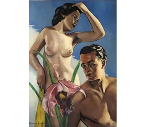 GRAPHICS Puzzle Adam und Eva / 1000 Teile / 47,8 × 69 cm