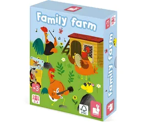 JANOD Kartenspiel Family Farm / ab 3 Jahren