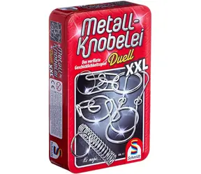 Schmidt Duell XXL Metallpuzzle-Set in einer Metalldose / Puzzle / 6-teilig / für 2 Spieler / ab 7 Jahren