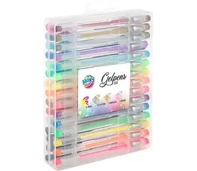 MOXY Gelstift-Set in der Box / Gelstifte / 30 Stück / Metallic, Pastell, Neon und Glitzer