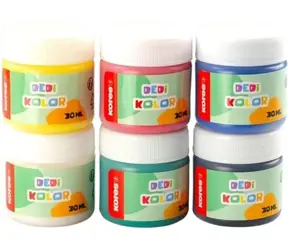 Kores Fingerfarben 6 x 30 ml / Fingerfarben / Wasserbasiert / Ungiftig EN71