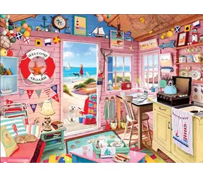 EUROGRAPHICS Puzzle Ferienhaus am Meer / 1000 Teile / 68 × 48 cm